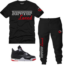 Load image into Gallery viewer, Forever Laced Racer Outfit to match Retro Jordan 4 Bred Reimagined sneakers