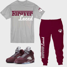 Load image into Gallery viewer, Forever Laced Racer Outfit to match Retro Jordan 5 Burgundy sneakers
