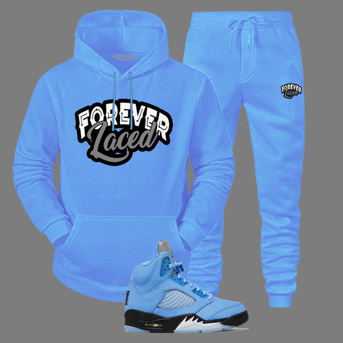 Forever Laced Sweatsuit to match Retro Jordan 5 SE UNC sneakers - In Stock