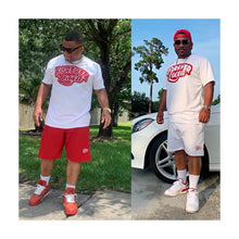 Load image into Gallery viewer, Forever Laced FL Stadium Mesh Shorts to match Retro Jordan 5 Ferrari sneakers