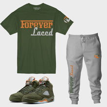 Load image into Gallery viewer, Forever Laced Racer Outfit to match Retro Jordan 5 Olive sneakers
