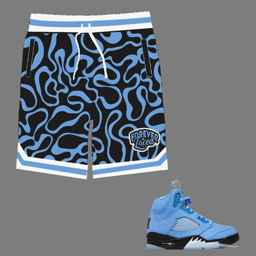 Forever Laced Shorts to match Retro Jordan 5 SE UNC