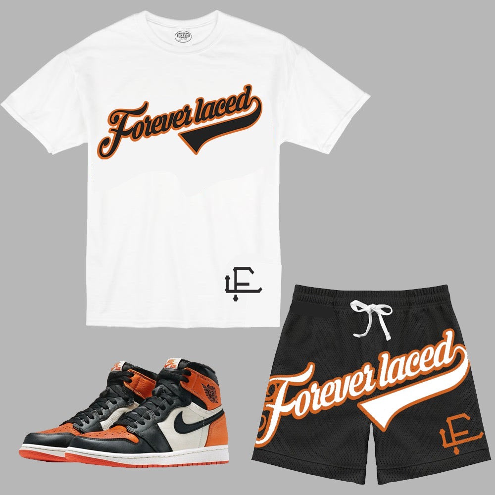 Forever Laced FL Stadium Short Set to match Retro Jordan 1 Shattered Backboard