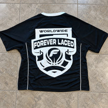 Load image into Gallery viewer, Forever Laced Worldwide Mesh Oversized Jersey - Black/White