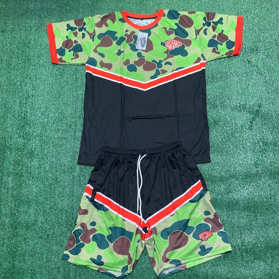 Forever Laced Duck Camo Short Set