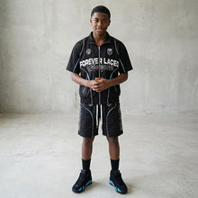 Load image into Gallery viewer, Forever Laced Champion Youth Track Short Set - University Blue 14