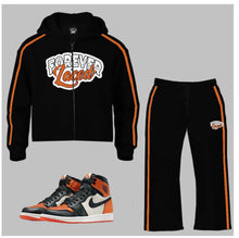 Load image into Gallery viewer, Forever Laced 2.0 Retro Zipped Hoodie Sweatsuit - Shattered Backboard