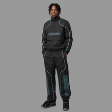 Load image into Gallery viewer, Forever Laced Stadium Hooded Varsity Jacket to match Retro Jordan 11 Gamma Blue sneakers