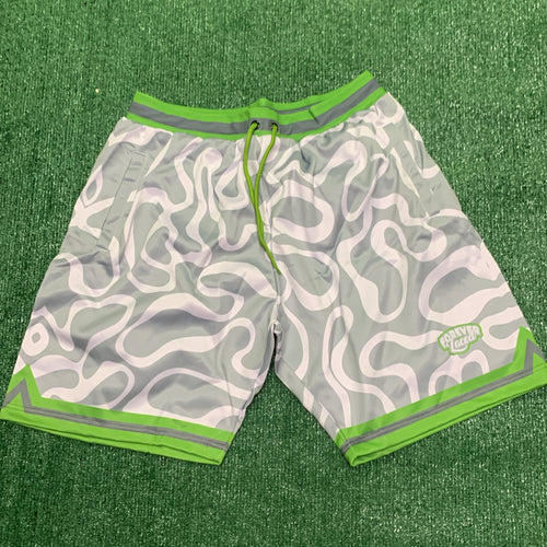 Forever Laced Retro Shorts - Green Bean
