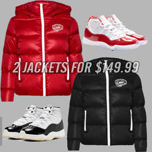 Load image into Gallery viewer, Forever Laced Detachable Hooded Bubble Jacket Holiday Bundle