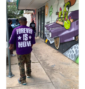 Forever Is Now Boxy T-Shirt (Purple/White) - In Stock