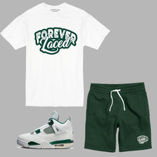 Load image into Gallery viewer, Forever Laced Short Set 1 to match Retro Jordan 4 Oxidized Green sneakers