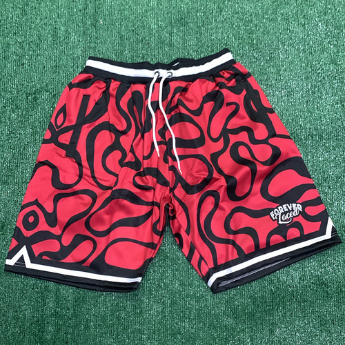 Forever Laced Retro Shorts - Bred