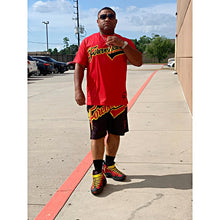Load image into Gallery viewer, Forever Laced FL Stadium Short Set to match Retro Jordan 4 Rare Air sneakers