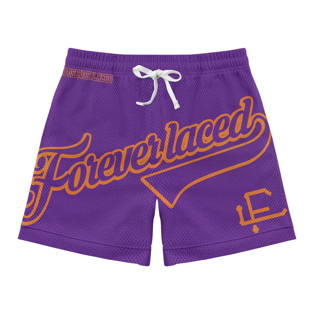 Forever Laced Stadium Mesh Shorts (Purple/Orange)