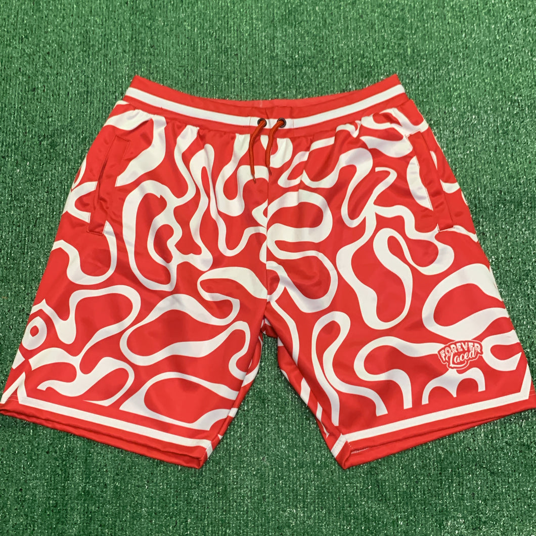 Forever Laced Retro Shorts - Cherry