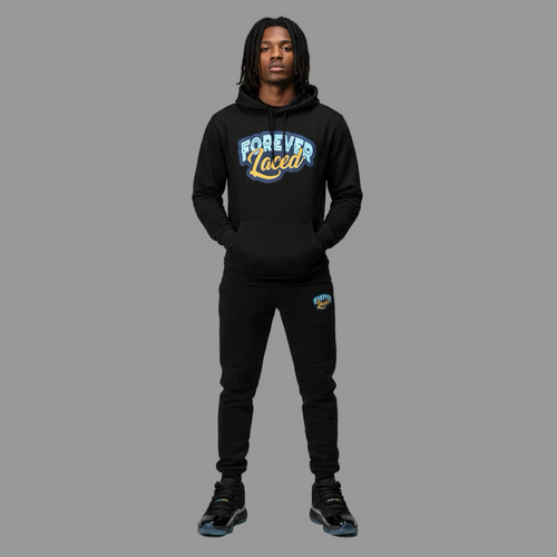 Forever Laced Classic Hooded Sweatsuit to match Retro Jordan 11 Gamma Blue