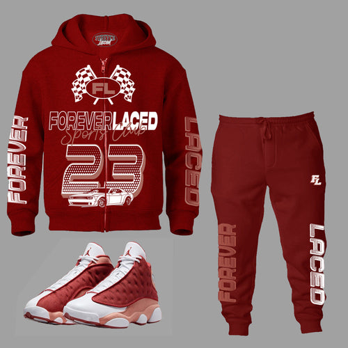 Forever Laced Sports Club Sweatsuit - Red Dune