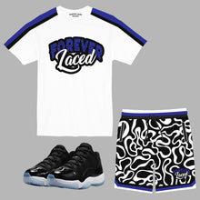 Load image into Gallery viewer, Forever Laced Retro Short Set to match Retro Jordan 11 Low Space Jam  sneakers