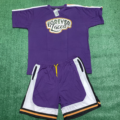 Forever Laced Short Set - Lakers