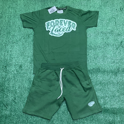 Forever Laced Classic Short Set - Oxidized Green