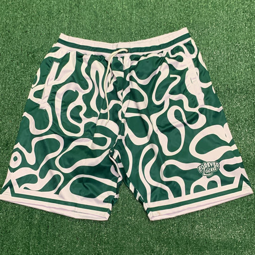 Forever Laced Retro Shorts - Oxidized Green