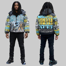 Load image into Gallery viewer, Forever Laced World Order Puffer Jacket - Gamma Blue