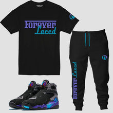 Load image into Gallery viewer, Forever Laced Racer Outfit to match Retro Jordan 8 Aqua sneakers