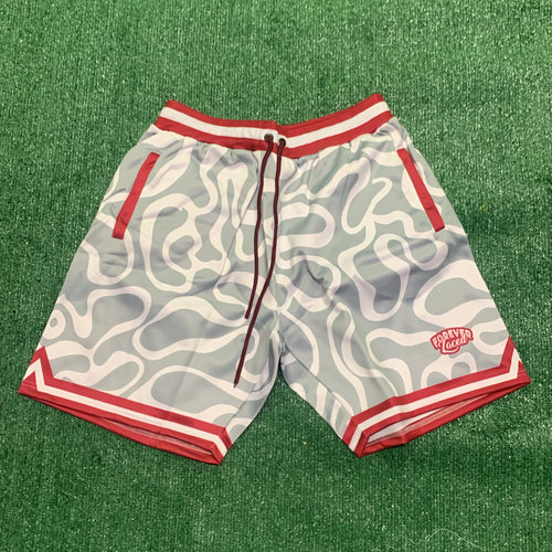 Forever Laced Retro Shorts - Cardinal Red
