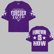 Load image into Gallery viewer, Forever Is Now Boxy T-Shirt (Purple/White) - In Stock