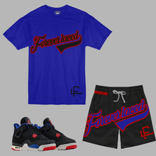 Load image into Gallery viewer, Forever Laced FL Stadium Short Set to match Retro Jordan 4 Rare Air sneakers