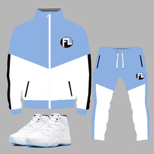 Load image into Gallery viewer, Forever Laced FL Tracksuit to match Retro Jordan 11 Legend sneakers