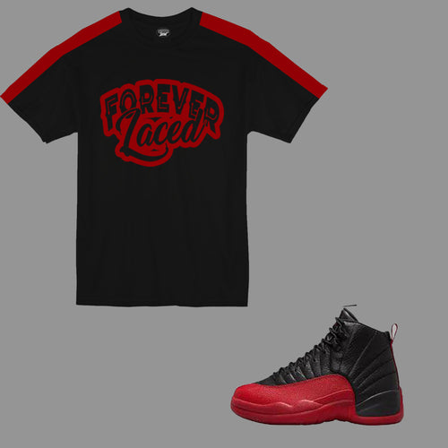 Forever Laced Retro T-Shirt to match the Retro Jordan 12 Flu Game sneakers