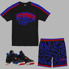 Load image into Gallery viewer, Forever Laced Retro Short Set to match Retro Jordan 4 Rare Air sneakers