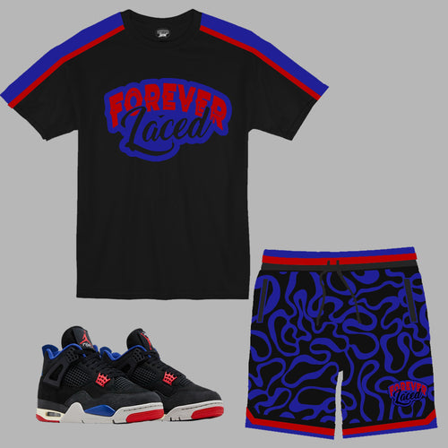 Forever Laced Retro Short Set to match Retro Jordan 4 Rare Air sneakers