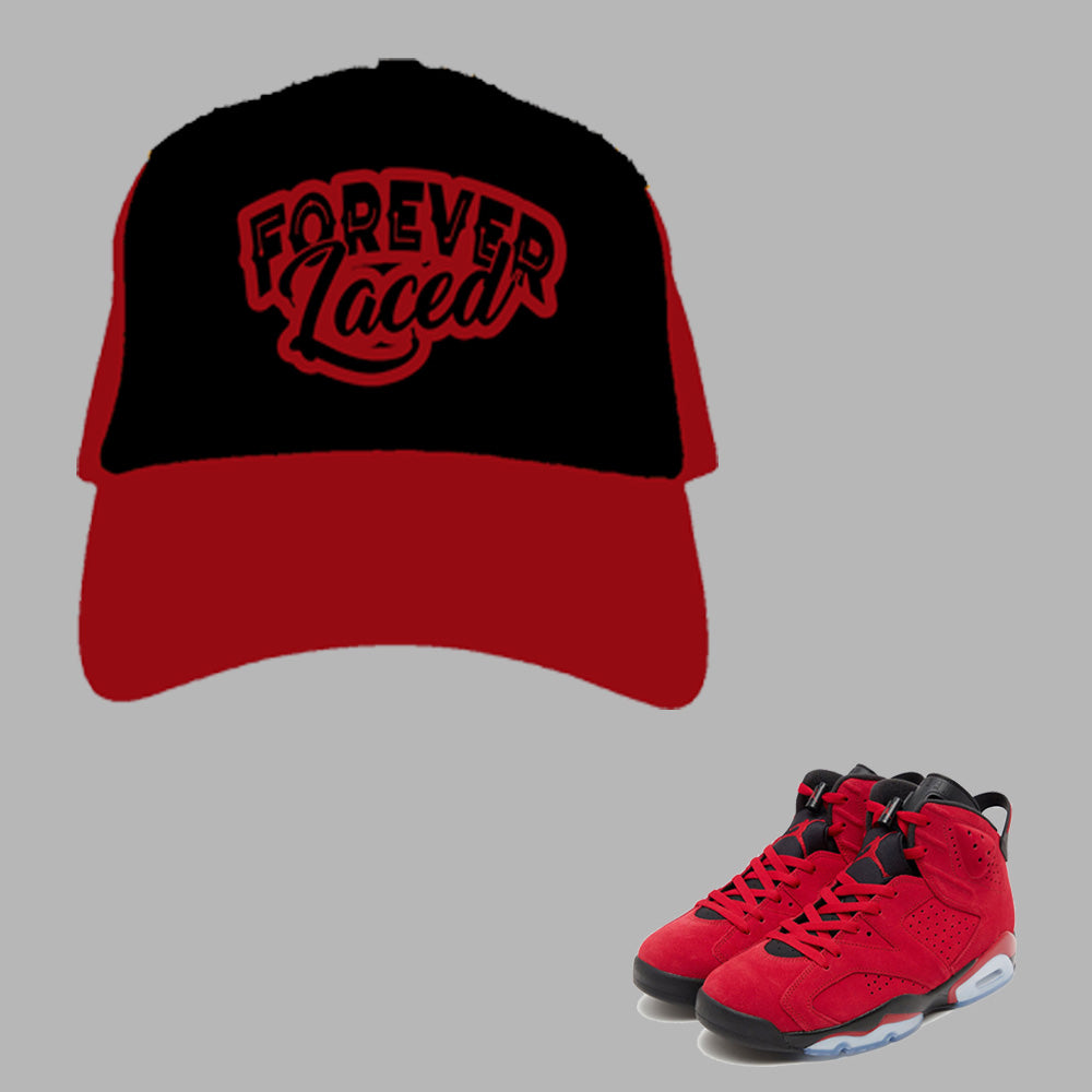 Forever Laced Mesh Trucker Hat to match Retro Jordan Toro Bravo sneakers