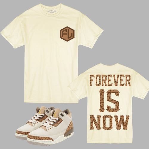 Forever Is Now T-Shirt to match Retro Jordan 3 Palomino Sneakers