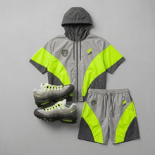Load image into Gallery viewer, Velar Hooded Windbreaker Short Set - Air Max 95 OG Neon