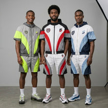 Load image into Gallery viewer, Velar Hooded Windbreaker Short Set - Air Max 95 Slate