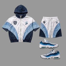 Load image into Gallery viewer, Velar Hooded Windbreaker Short Set - Air Max 95 Slate