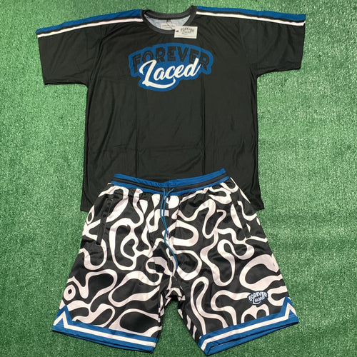 Forever Laced Retro Short Set - Midnight Navy