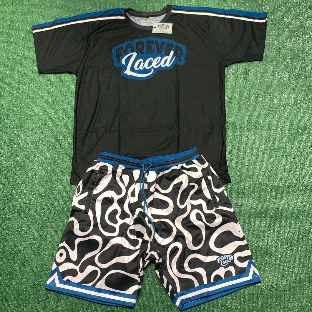 Forever Laced Retro Short Set - Midnight Navy