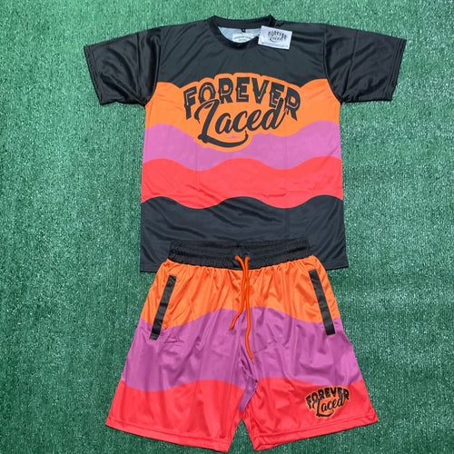 Forever Laced Active Short Sets - Racer Pink