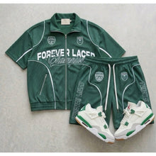 Load image into Gallery viewer, Forever Laced Champion Track Short Set - Pine Green