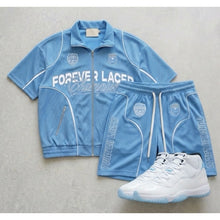Load image into Gallery viewer, Forever Laced Champion Track Short Set - Legend Blue