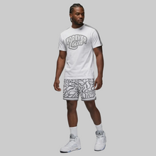 Load image into Gallery viewer, Forever Laced Retro Short Set to match Retro Jordan 5 White Metallic
