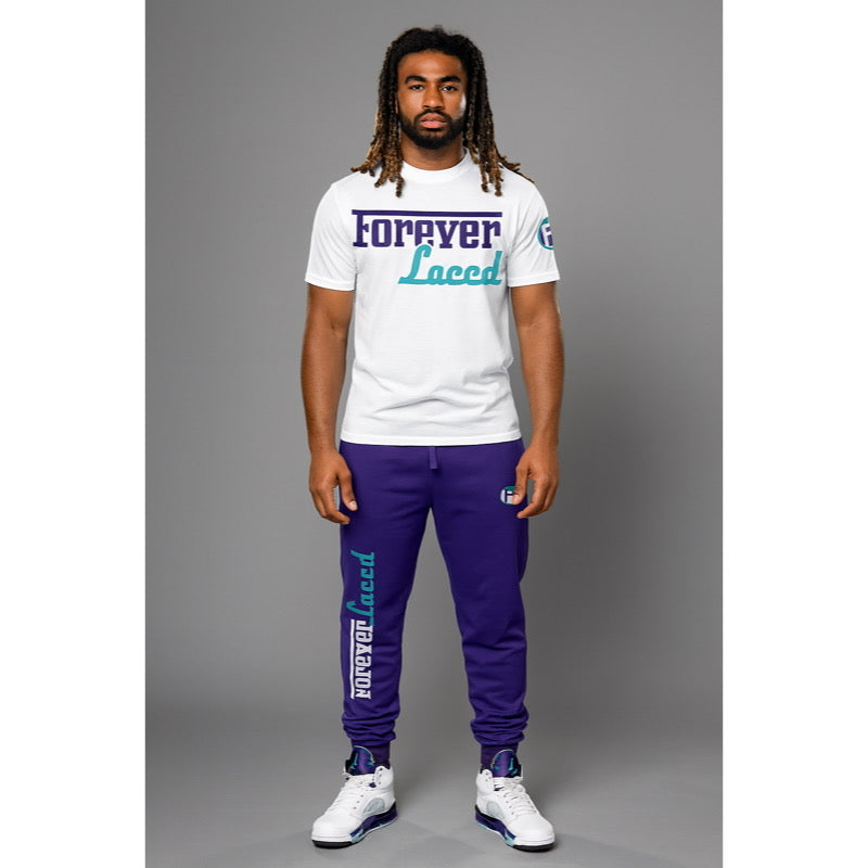 Forever Laced Racer Outfit to match Retro Jordan 5 Grape sneakers