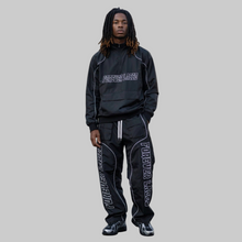 Load image into Gallery viewer, Forever Laced Outsider Quarter Zip Windbreaker Set (Black/White)
