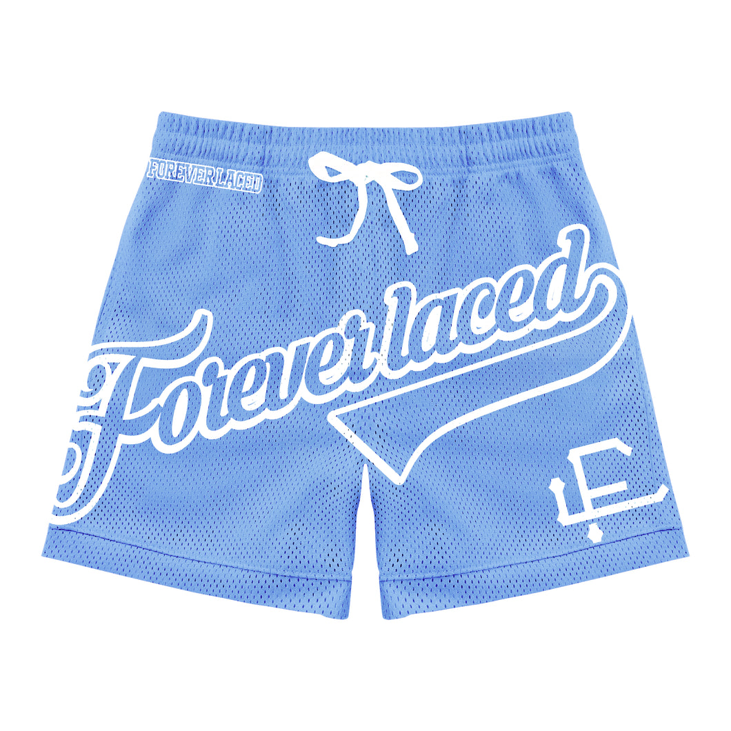 Forever Laced Stadium Mesh Shorts (Carolina Blue/White)