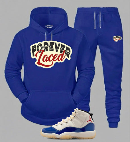 Forever Laced Classic Hooded Sweatsuit to match Retro Jordan 11 Rare Air